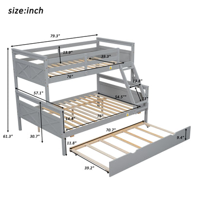 Bunk Bed With Ladder And Safety Guardrail