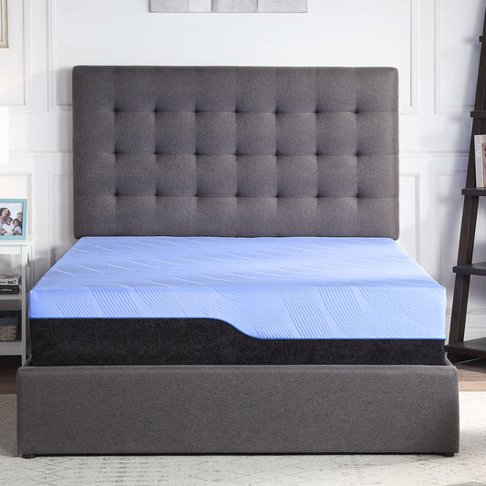 Refresh - 12" Hybrid Cooling Fast Responding Latex Foam And Coil Mattress