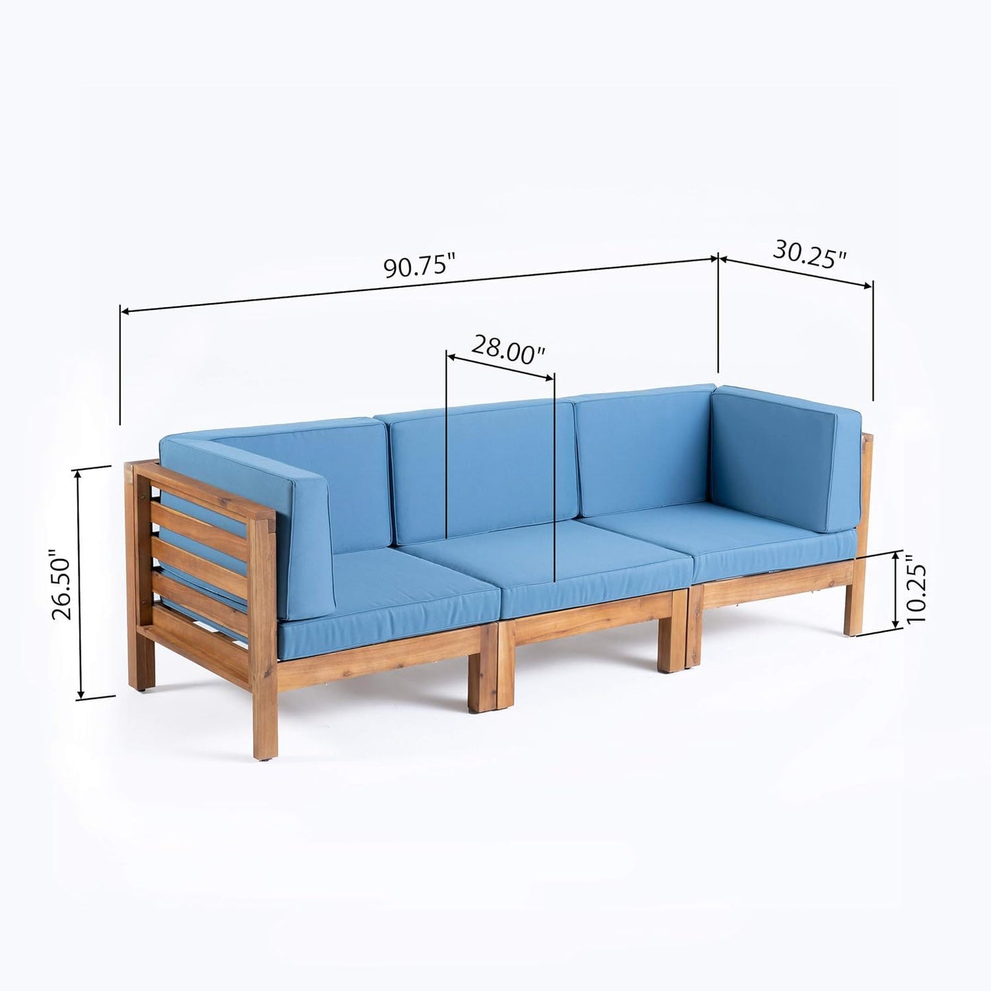 Oana - 3 Piece Sofa Set With Water Resistant Cushions