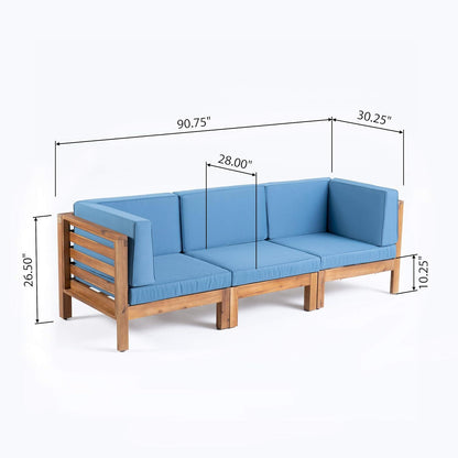 Oana - 3 Piece Sofa Set With Water Resistant Cushions