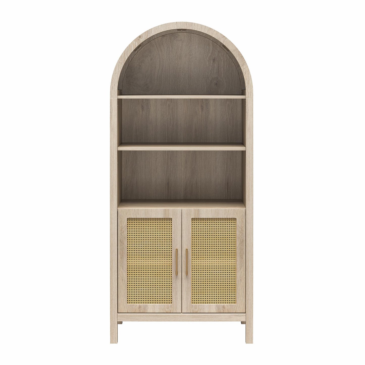 Anaya - Arched Storage Cabinet - Light Oak