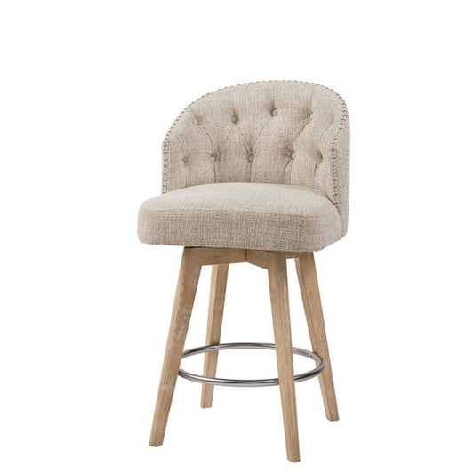 Onyx - 360 Degree Swivel Counter Stool - Cream