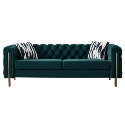 Chesterfield - Modern Tufted Living Room Sofa, 84.25''W Couch