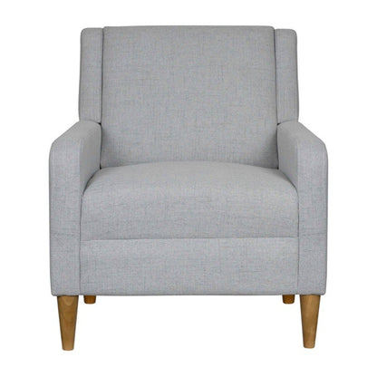 Upholstered Accent Armchair - Light Gray