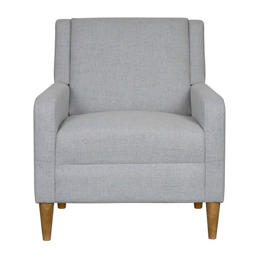 Upholstered Accent Armchair - Light Gray