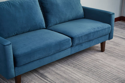 Stationary Sofa - Space Blue