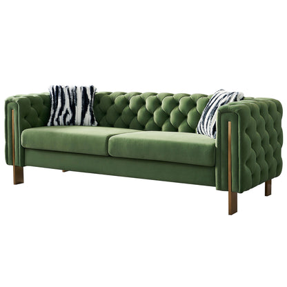 Chesterfield - Modern Tufted Living Room Sofa, 84.25''W Couch