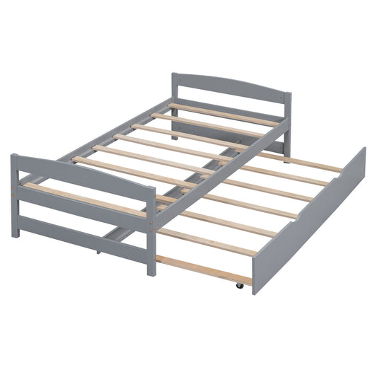 Platform Bed With Trundle