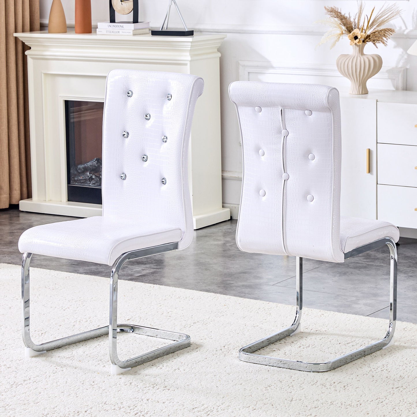 Elegant Design Upholstered Dining Chairs
