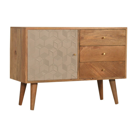 Solid Wood Carved Sideboard