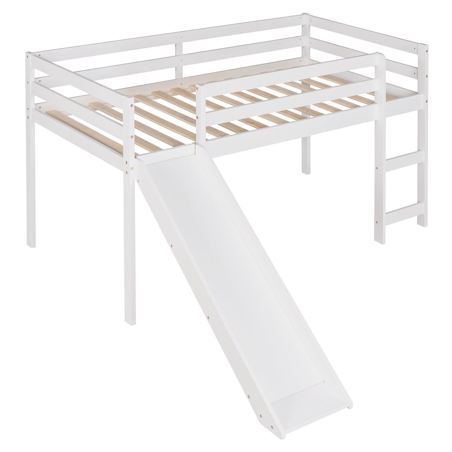 Loft Bed With Slide, Multifunctional Design