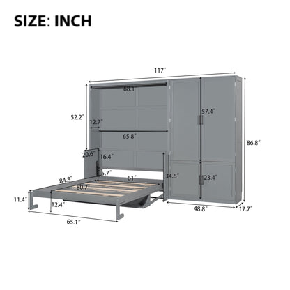 Murphy Elegant Wall Bed With Closet