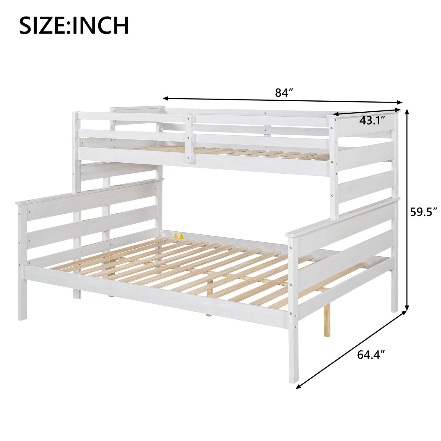Detachable Design Bunk Bed With Ladder