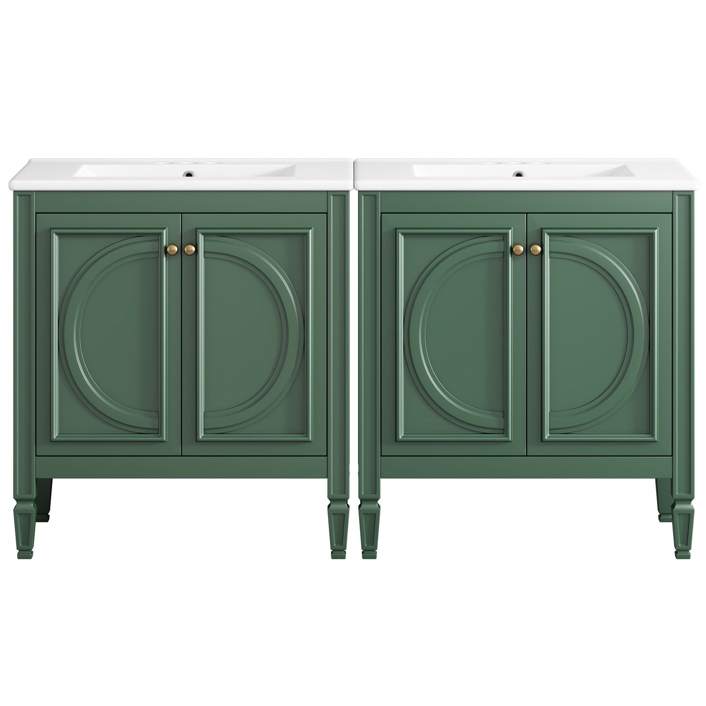 Bathroom Vanity With Sink With 2 Doors And Adjustable Shelf