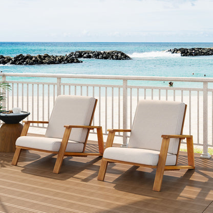 Outdoor Patio Lounge Chair (Set of 2)