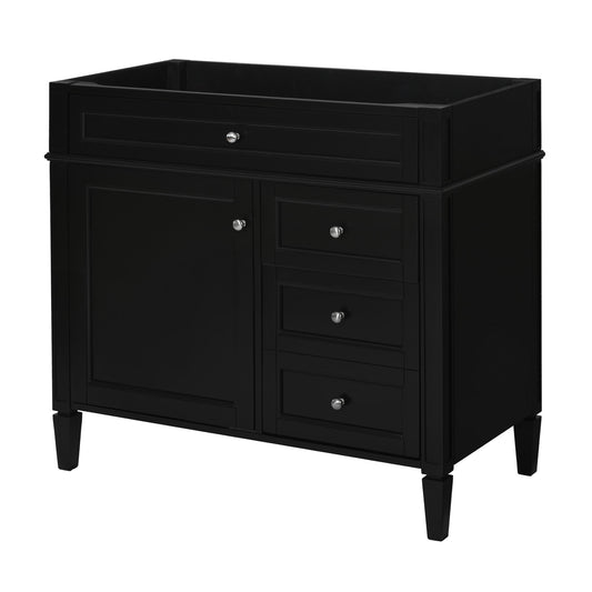 Bathroom Vanity Without Top Sink, Modern Bathroom Storage Cabinet With 2 Drawers And A Tip-Out Drawer