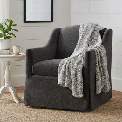 Luisa - Skirted Swivel Accent Chair