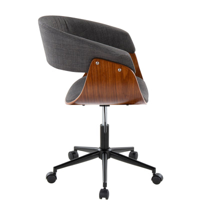 Vintage Mod - Mid-Century Modern Office Chair - Charcoal