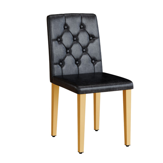 Dining Chairs With Ergonomic Buckle Backrest Comfort