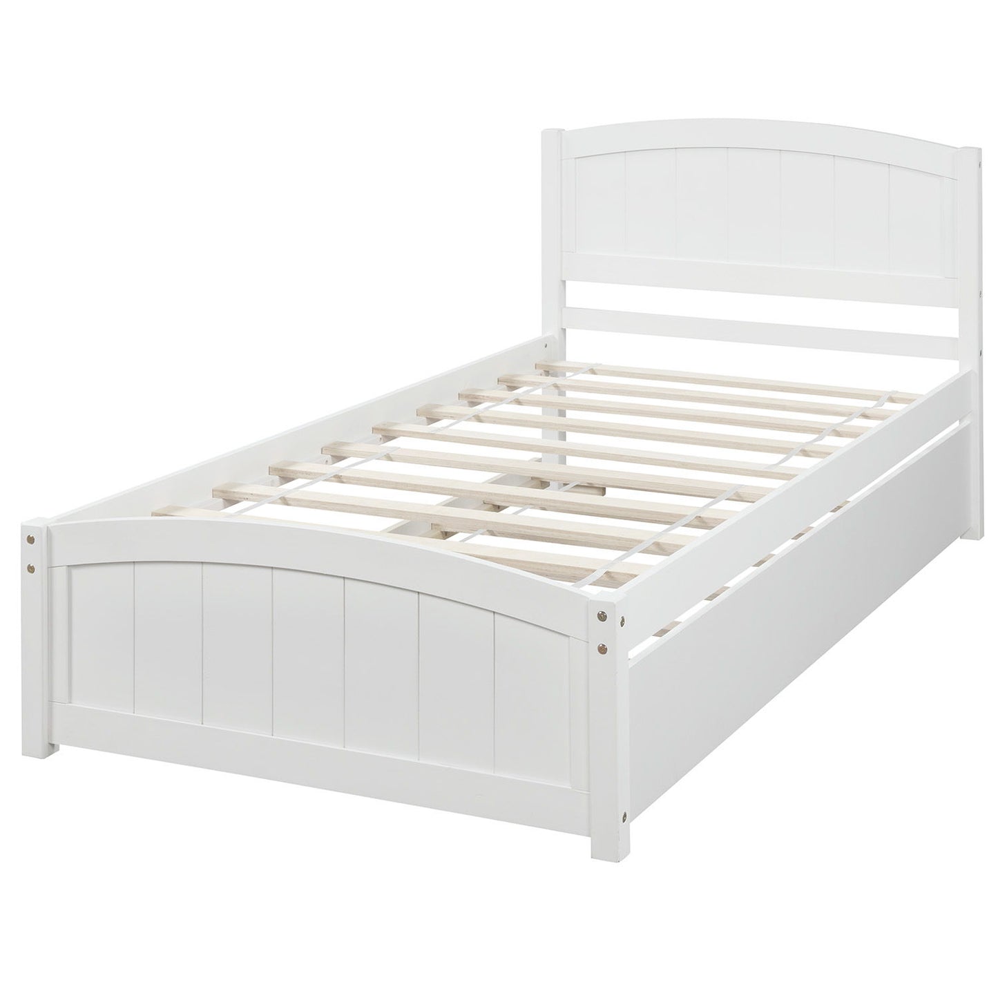 Platform Bed & Headboard, Footboard And Wood Slat Support