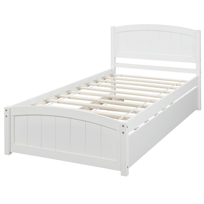 Platform Bed & Headboard, Footboard And Wood Slat Support