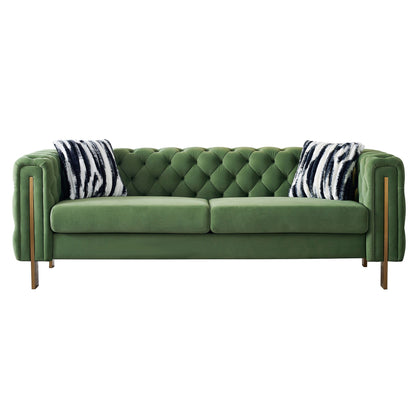 Chesterfield - Modern Tufted Living Room Sofa, 84.25''W Couch