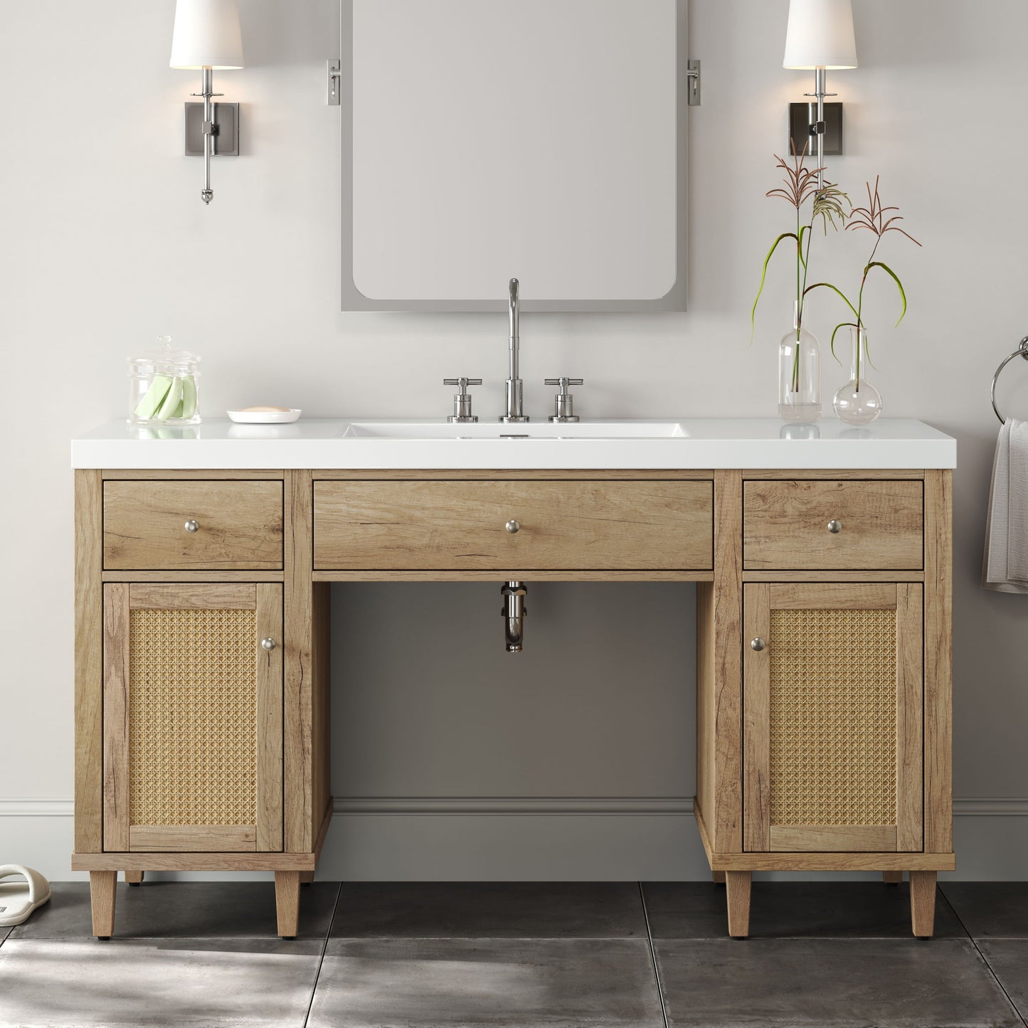 Bathroom Vanity With Sink, Spacious Storage Cabinet