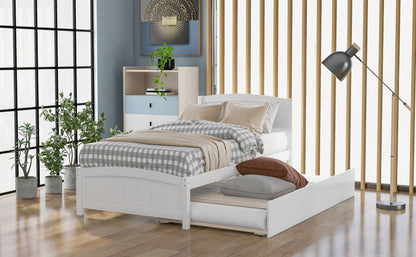 Platform Bed & Headboard, Footboard And Wood Slat Support