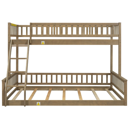 Bunk Bed With Ladder And Guardrails