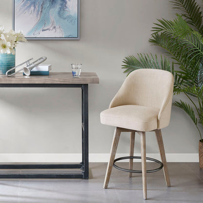 Counter Stool With Swivel Seat Function - Sand