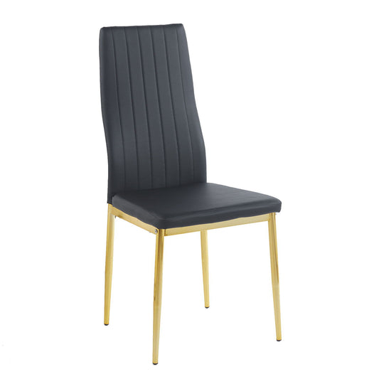 Dining Chair (Set of 4) - Golden Black