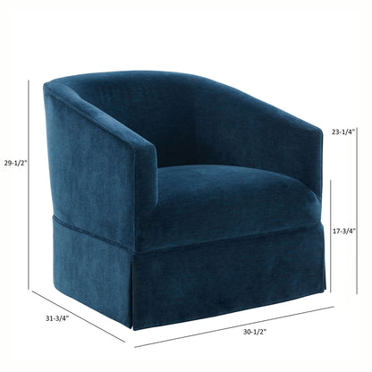 Elm - Skirted Swivel Chair
