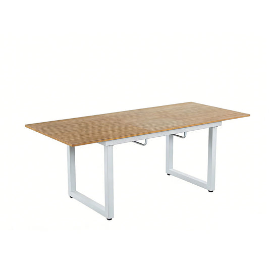 Square Extendable Dining Table With Metal Legs