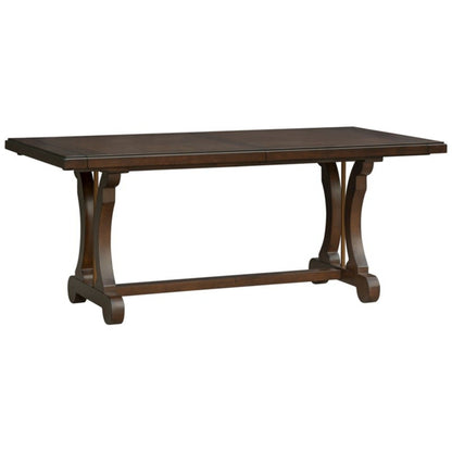 Rectangle Extension Dining Table - Brown