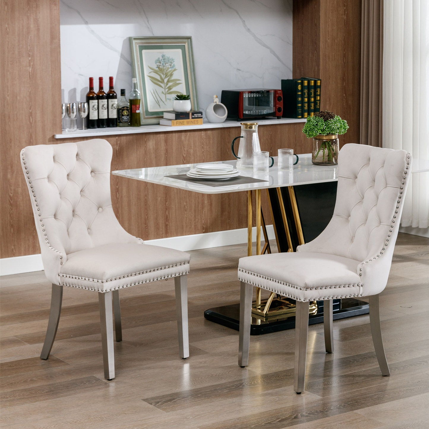 Nikki - Contemporary Upholstered Dining Chair (Set of 2)