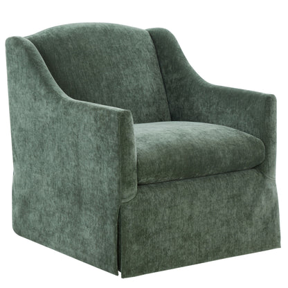 Luisa - Skirted Swivel Accent Chair