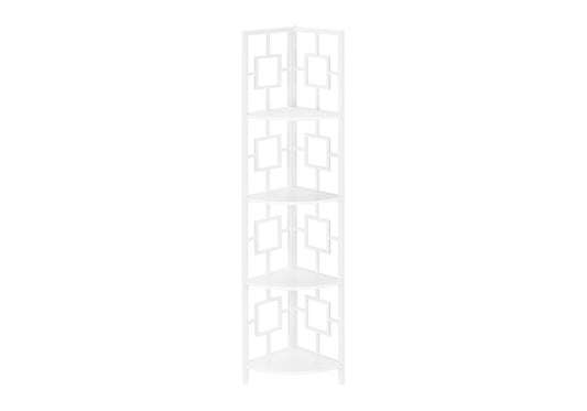 4 Tier Bookshelf, Bookcase, Etagere, Corner, For Office, Contemporary & Modern
