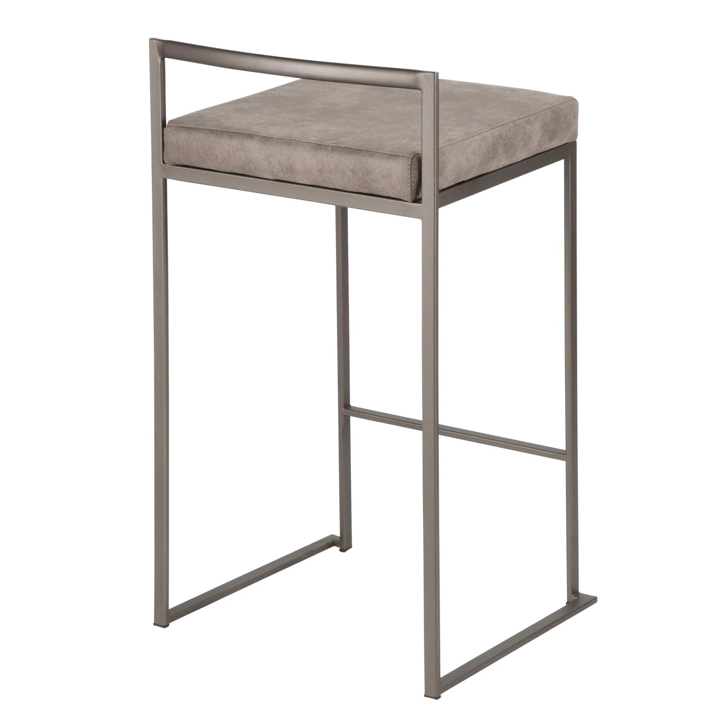 Fuji - Contemporary Stackable Counter Stool (Set of 2) - Antique / Stone