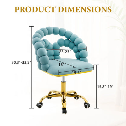 Puffy Bubble, Ball Chain Accent Chair With 5 Claw Casters