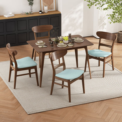 5 Piece Dining Set With Ergonomic Chairs