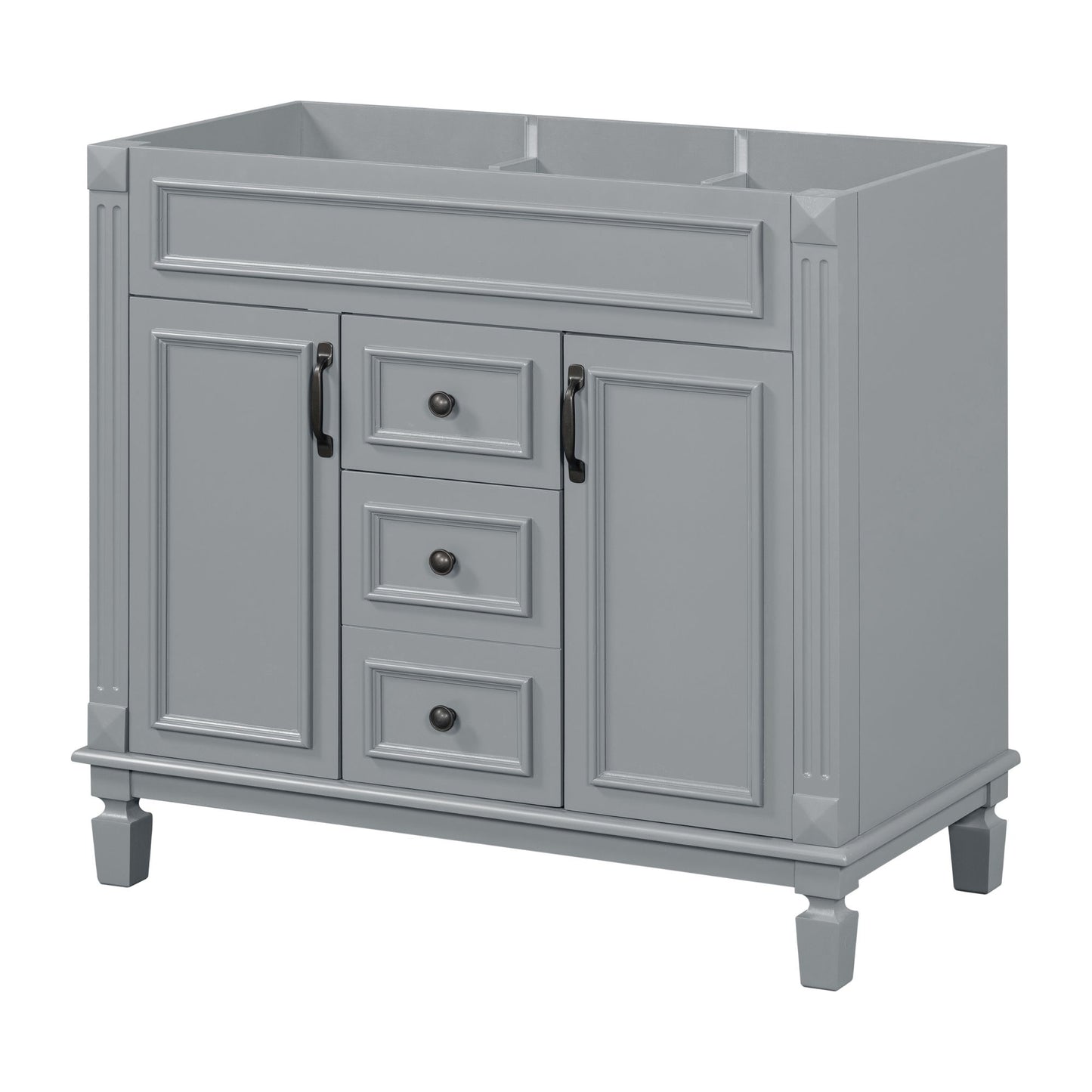 Bathroom Vanity Cabinet With 2 Soft Closing Doors And 2 Drawers