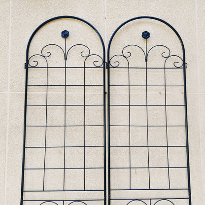 Metal Garden Trellis For Climbing Plants Outdoor Rustproof Plant Support Rose Trellis Netting Trellis