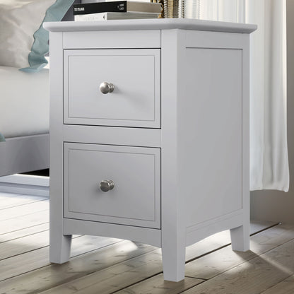 Modern Nightstand, Bed Side Table With 2 Drawers For Bedroom