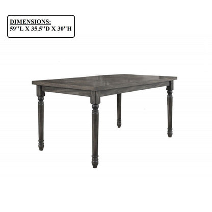 Rectangular Dining Table - Gray