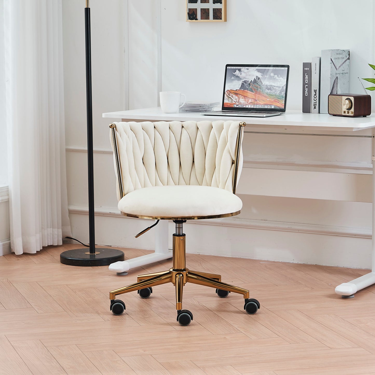 Office Desk Chair, Office Desk Chairs With Adjustable Swivel Wheels