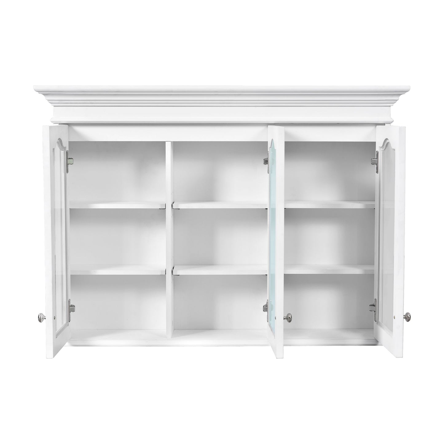 Medicine Cabinet With Mirror Door And Adjustable Shelves, Wall-Mounted Bathroom Storage Cabinet - White