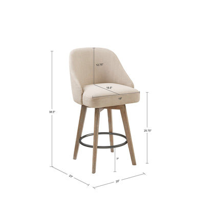 Counter Stool With Swivel Seat Function - Sand