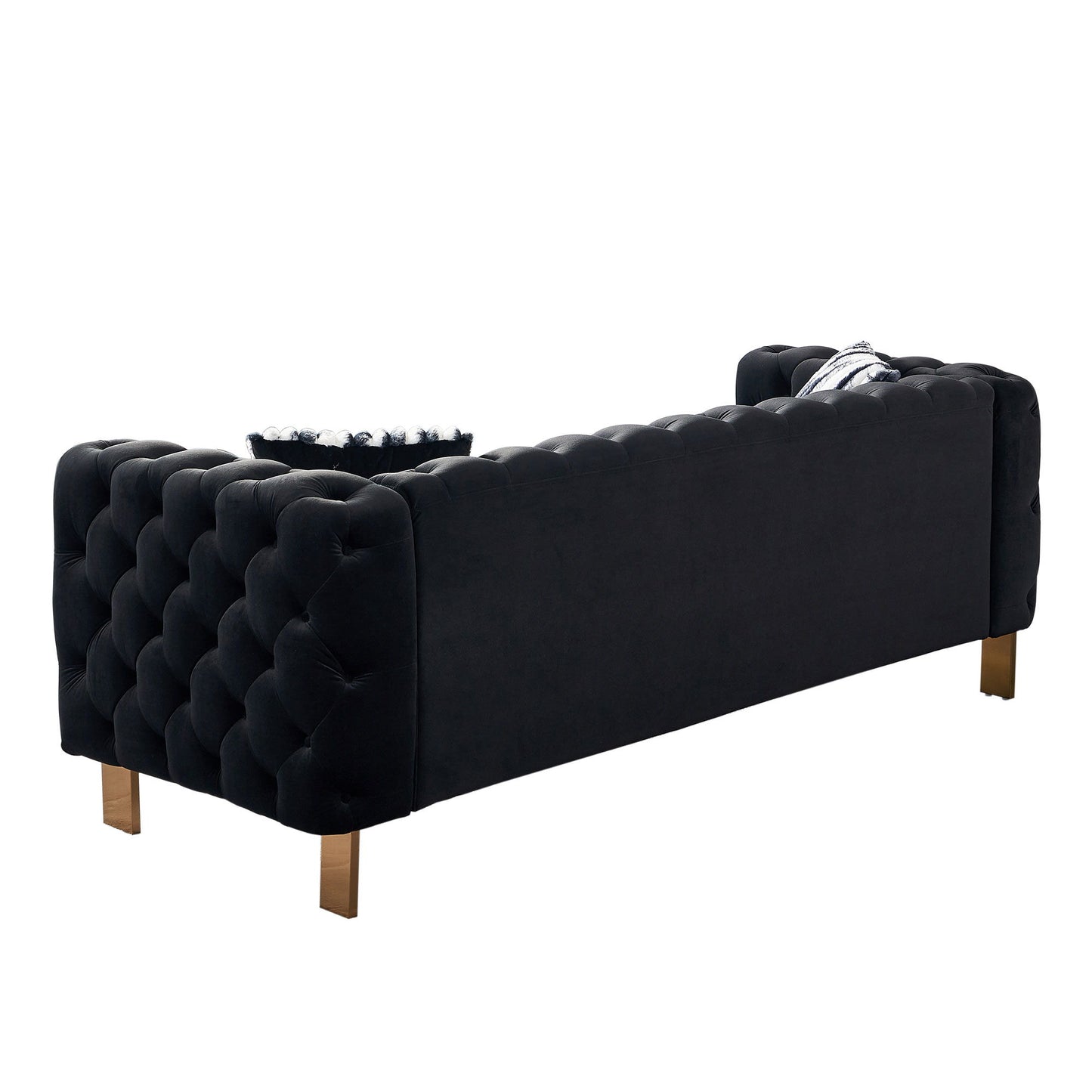 Chesterfield - Modern Tufted Living Room Sofa, 84.25''W Couch