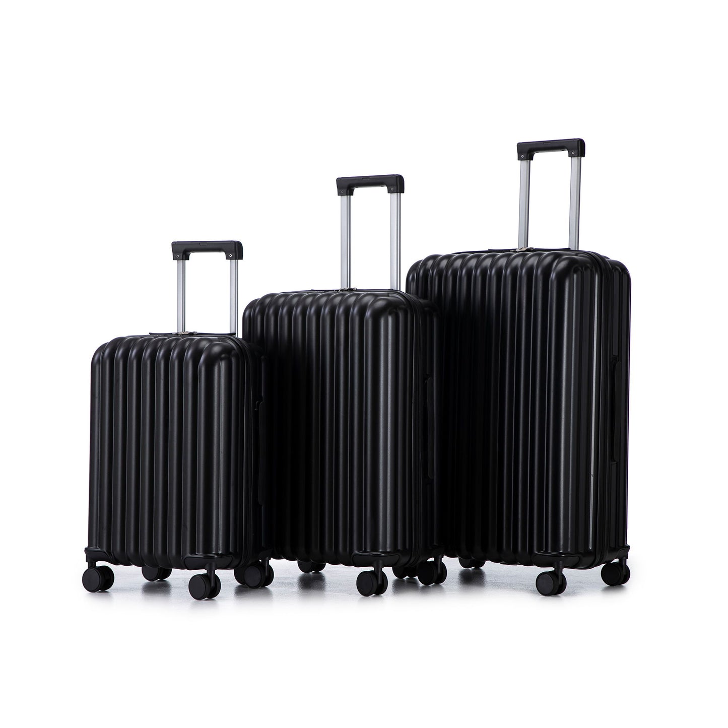 20" / 24" / 28" 3 Pieces / Set Spinner Wheel Luggage, Carry On Suitcase, With Cup Holder & USB Port & Phone Holder