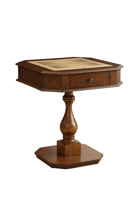 Bishop - Reversible Chess Checker Game Table With Game Tray (Chess Fingures Not Included)